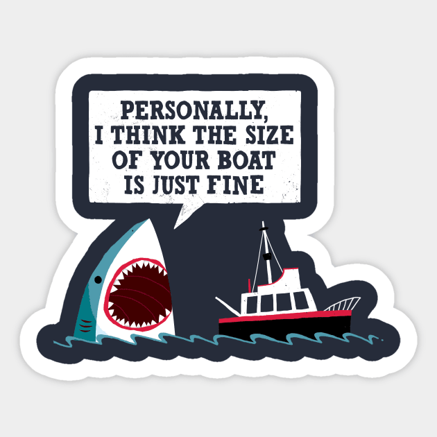 Polite Shark Sticker by DinoMike